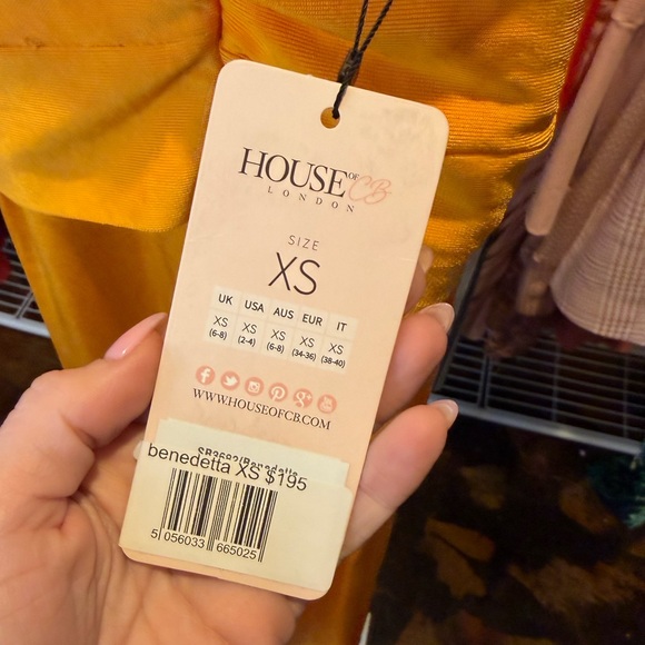 NWT House of CB Benedetta Tangerine Bandage Jumpsuit - Picture 11 of 12